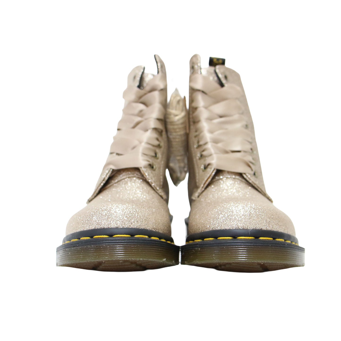 グリッター 8ホールブーツ / 1460 PASCAL GLITTER 8 EYE BOOT ショートブーツ レースアップ リボン ラメ 光沢