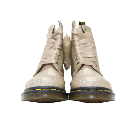 グリッター 8ホールブーツ / 1460 PASCAL GLITTER 8 EYE BOOT ショートブーツ レースアップ リボン ラメ 光沢