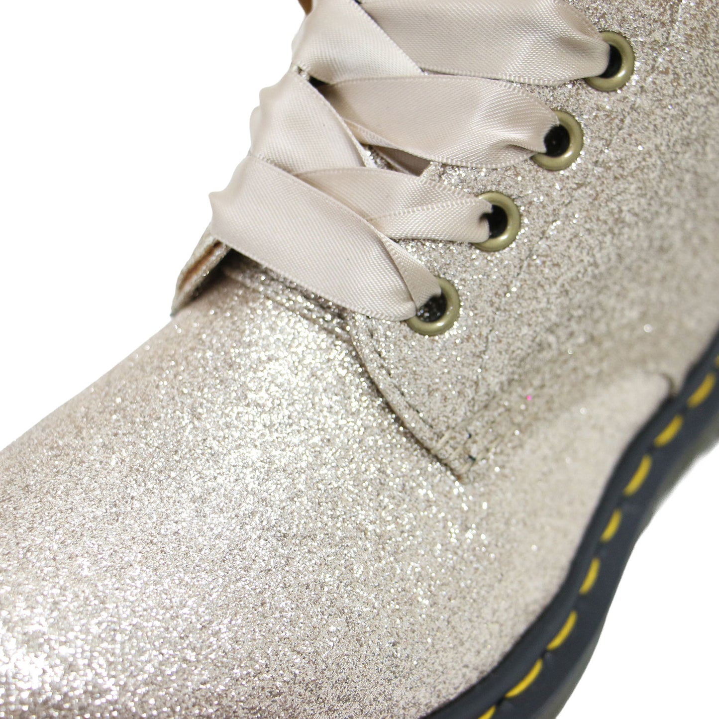 グリッター 8ホールブーツ / 1460 PASCAL GLITTER 8 EYE BOOT ショートブーツ レースアップ リボン ラメ 光沢