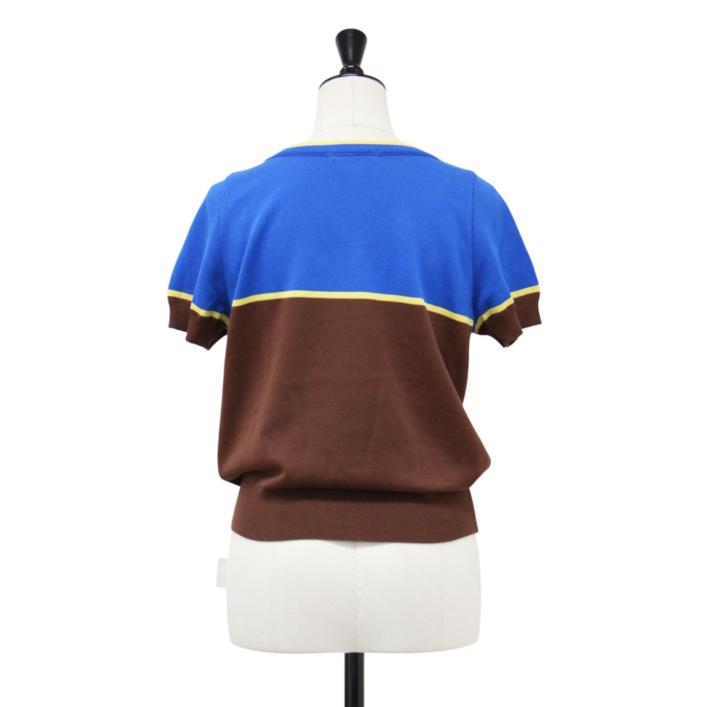 23春夏 ドライコットン キャップスリーブ プルオーバー / ニット 半袖 クルーネック コンパクト