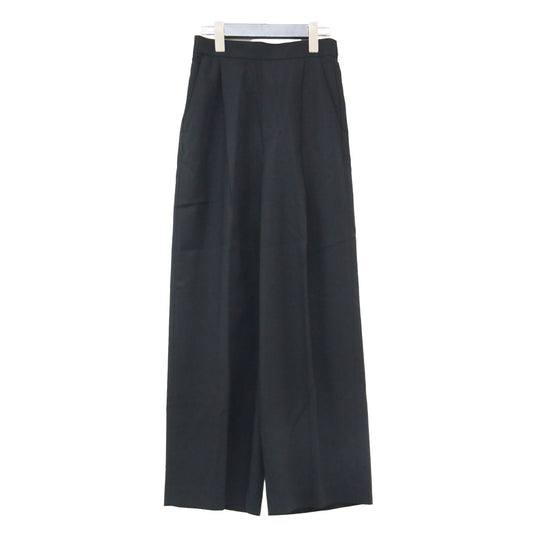タック ワイド パンツ / イージーパンツ フルレングス センタープレス ウエストゴム
