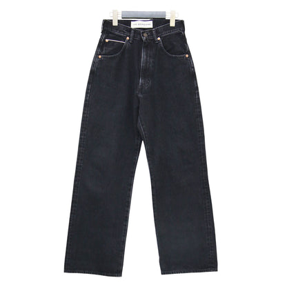 × B SHOP 別注 ハイウエスト デニム / HIGH WAIST DENIM フルレングス ワイド ストレート コットン ウォッシャブル