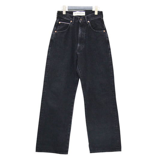 × B SHOP 別注 ハイウエスト デニム / HIGH WAIST DENIM フルレングス ワイド ストレート コットン ウォッシャブル