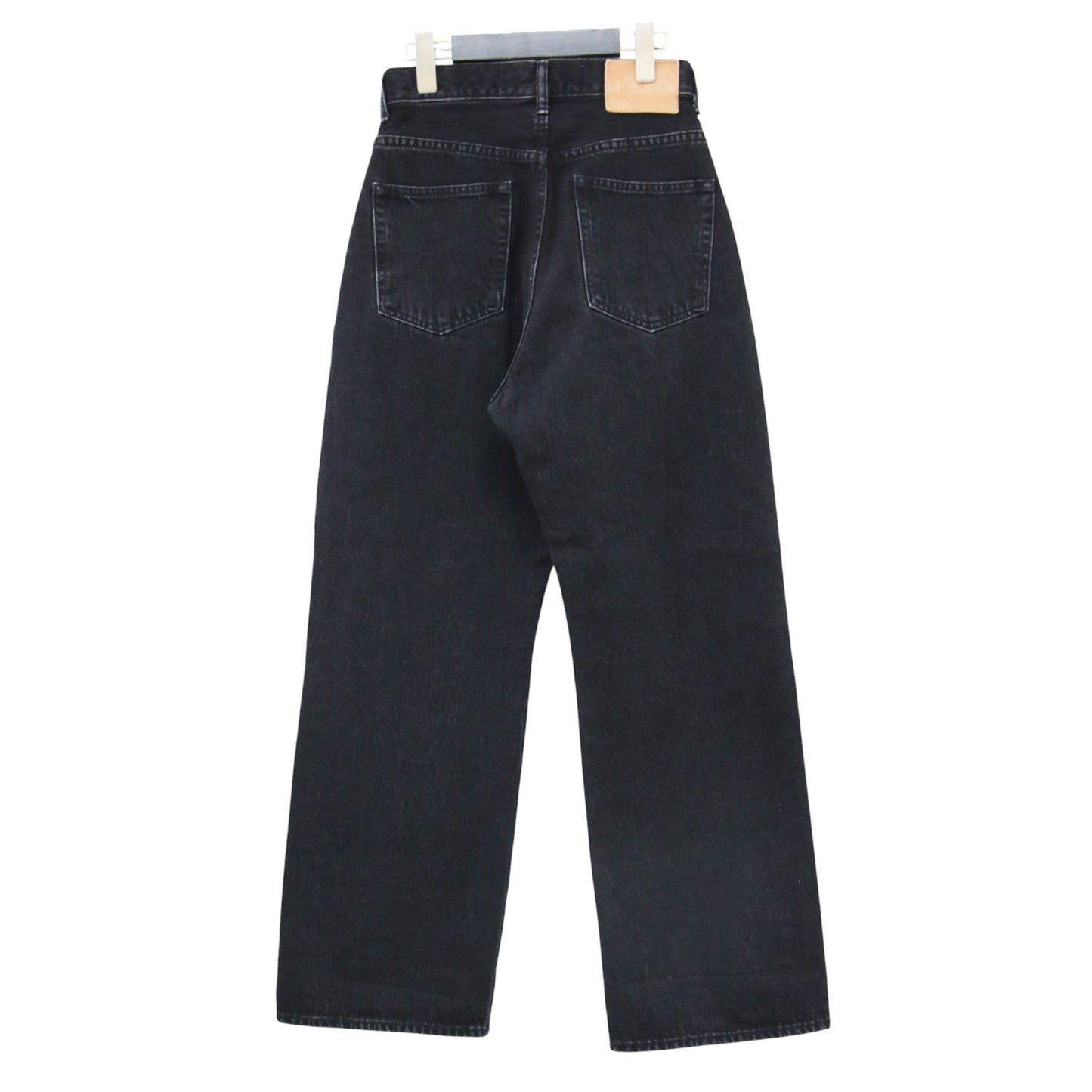× B SHOP 別注 ハイウエスト デニム / HIGH WAIST DENIM フルレングス ワイド ストレート コットン ウォッシャブル