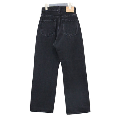 × B SHOP 別注 ハイウエスト デニム / HIGH WAIST DENIM フルレングス ワイド ストレート コットン ウォッシャブル