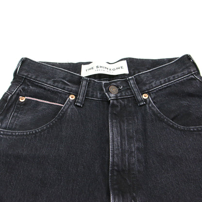 × B SHOP 別注 ハイウエスト デニム / HIGH WAIST DENIM フルレングス ワイド ストレート コットン ウォッシャブル