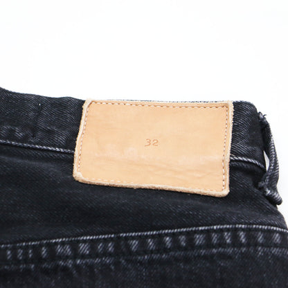 × B SHOP 別注 ハイウエスト デニム / HIGH WAIST DENIM フルレングス ワイド ストレート コットン ウォッシャブル