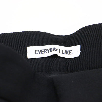 24秋冬 エッセンシャル クロップドパンツ / EVERYDAY I LIKE Essential Cropped セミフレア ストレッチ センタープレス ウール