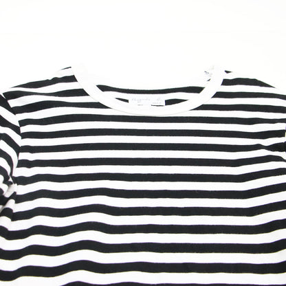 ボーダー Tシャツ / ラウンドネック 長袖 タイト コットン