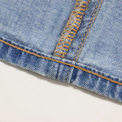 × Spick&Span 別注 デニムスカート / THE LAZY SKIRT ロング丈 Aライン ウエストゴム バックスリット コットン ウォッシャブル