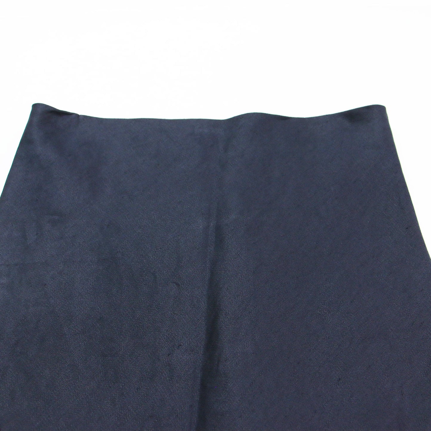 タイトロングスカート / VIAS MAXI SKIRT LINEN SATIN ロング丈 Iライン バックファスナー 微光沢 コットン リネン