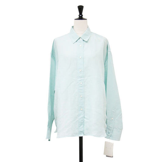 26春夏 ラミーリヨセル 2WAY シャツ / ブラウス 長袖 ワイド カシュクール