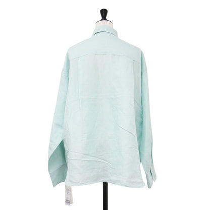 26春夏 ラミーリヨセル 2WAY シャツ / ブラウス 長袖 ワイド カシュクール