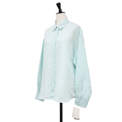 26春夏 ラミーリヨセル 2WAY シャツ / ブラウス 長袖 ワイド カシュクール