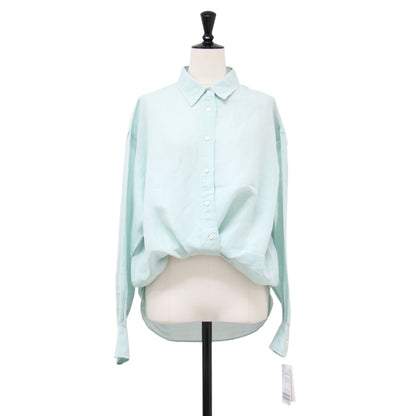 26春夏 ラミーリヨセル 2WAY シャツ / ブラウス 長袖 ワイド カシュクール