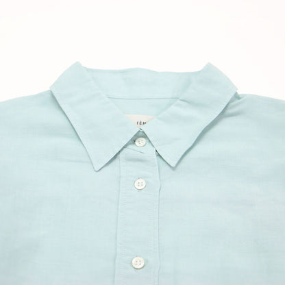 26春夏 ラミーリヨセル 2WAY シャツ / ブラウス 長袖 ワイド カシュクール