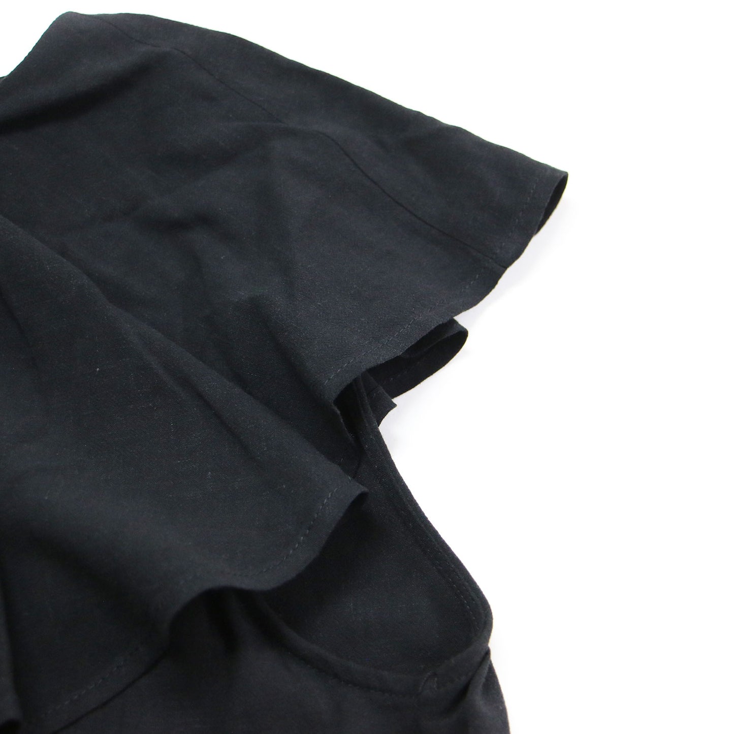 フリル ブラウス / frill blouse ノースリーブ クルーネック フレア ラウンドヘム