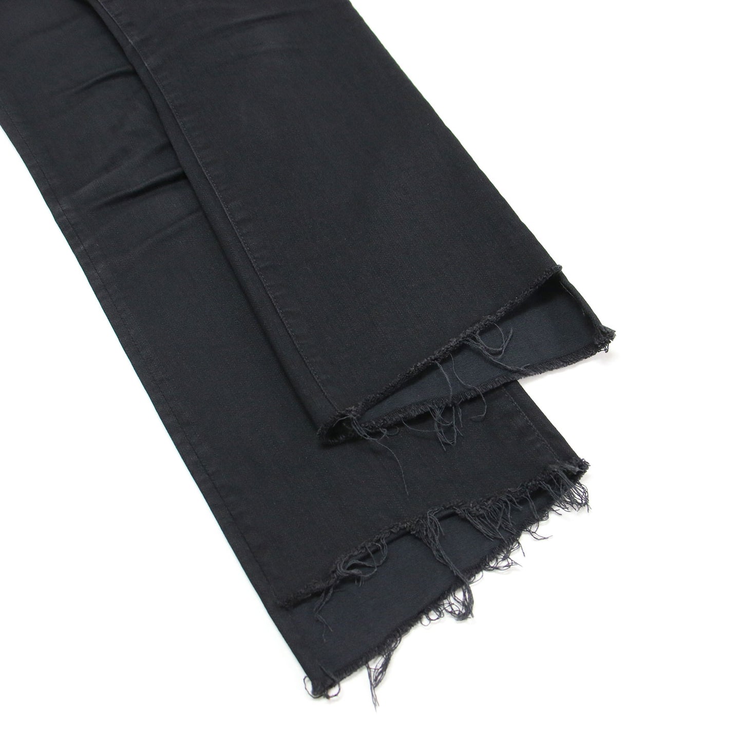 カットオフ デニムパンツ / INSIDER CROP STEP FRAY クロップド丈 ステップヘム ストレッチ