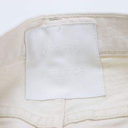 カットオフ デニムパンツ / INSIDER CROP STEP FRAY クロップド丈 ステップヘム ストレッチ カットオフ ハイライズ ストレート