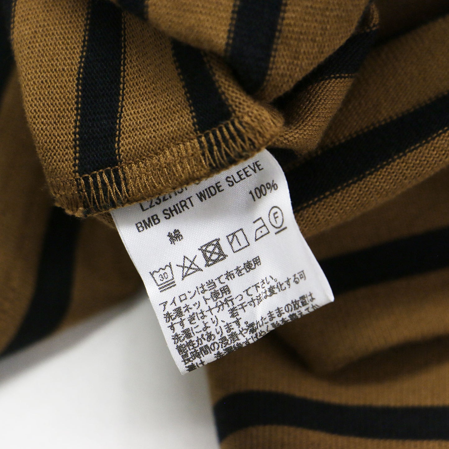 23秋冬 コットン ボートネック ワイドプルオーバー / BMB SHIRT WIDE SLEEVE カットソー 長袖 ドロップショルダー Aライン