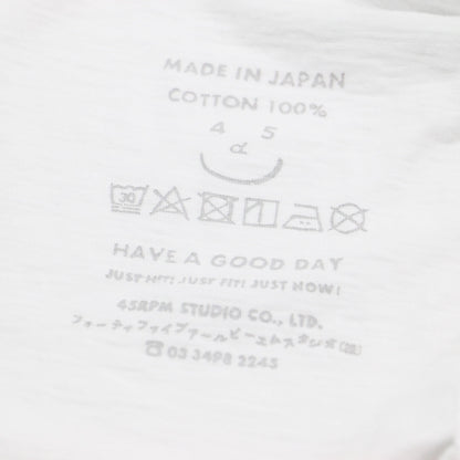 コットン 半袖 ワイドTシャツ / カットソー クルーネック ドロップショルダー スリット