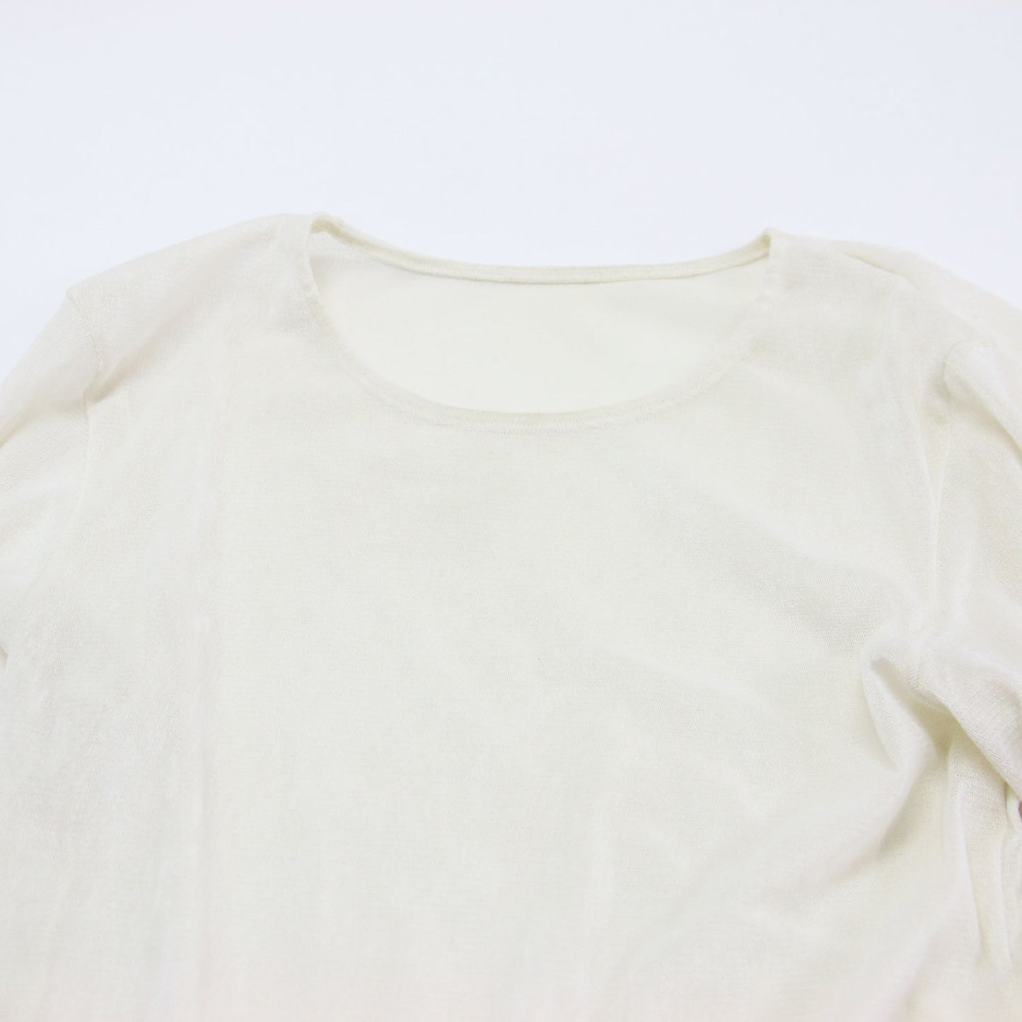 24秋冬 Flocky Mesh ロンT / カットソー Tシャツ 長袖 クルーネック メッシュ フロッキー