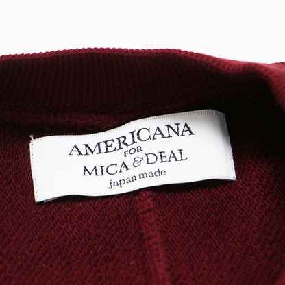for MICA＆DEAL ビッグ スウェット プルオーバー / 長袖 クルーネック ロゴプリント 裏毛 コットン