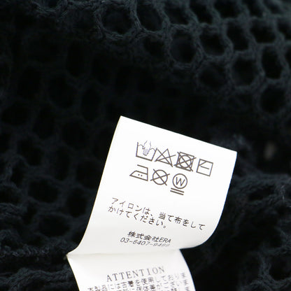 25春夏 アンティークレース セーラー トップス / Antique Lace Sailor Top ブラウス プルオーバー 長袖 Vネック メッシュ コットン
