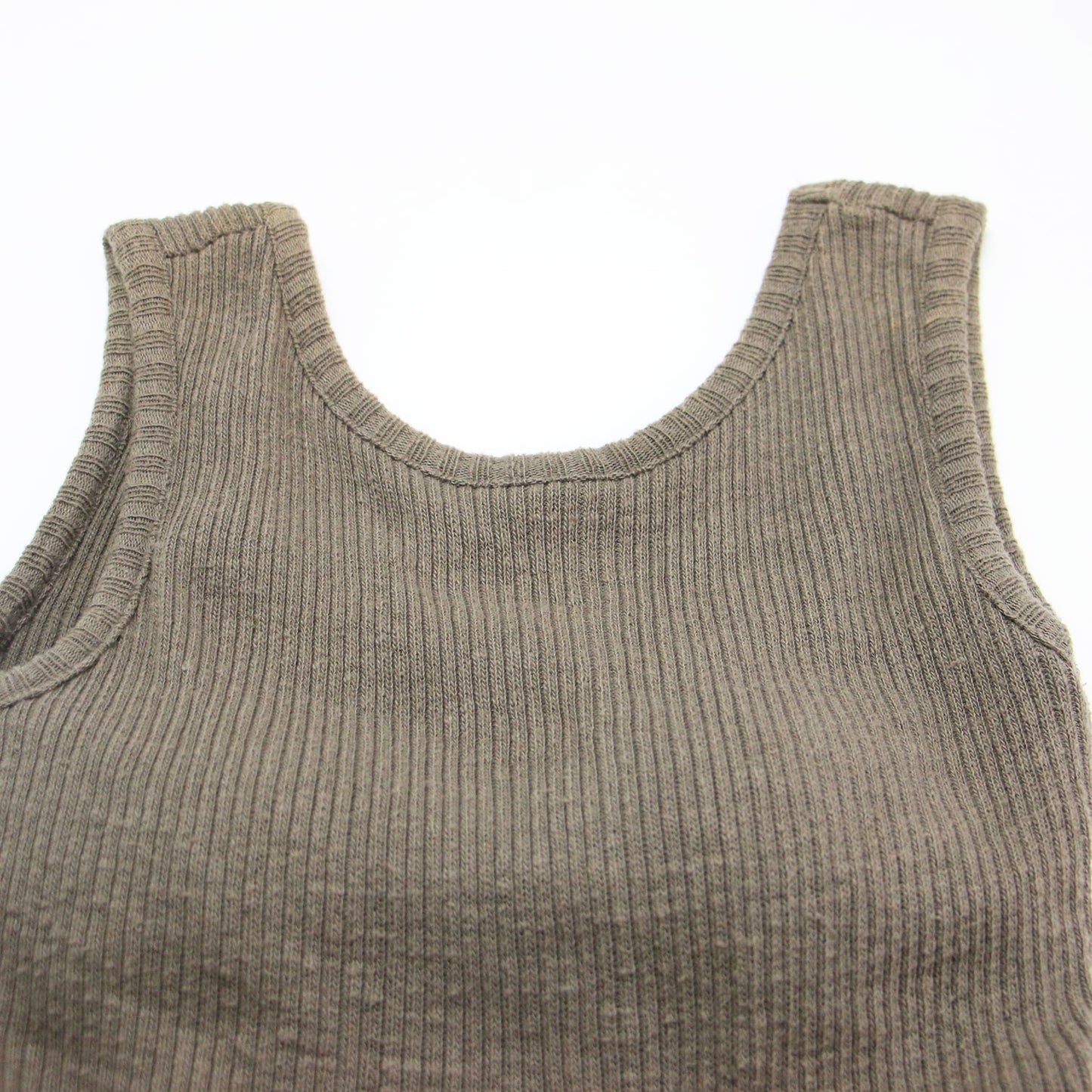 23春夏 タンクトップ コンビ ドレス / Tank-top Combi Dress ワンピース ロング ノースリーブ ニット ギャザー