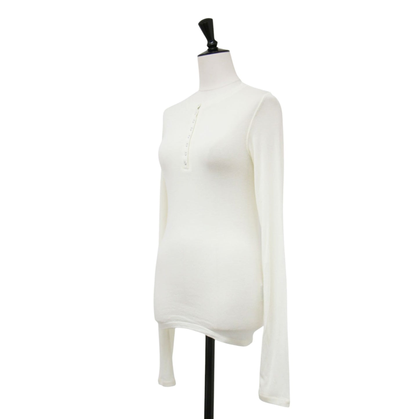 26年春夏 ヘンリーネック ソフト トップス / Henleyneck Soft Tops 長袖 クルーネック シアー