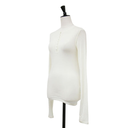 26年春夏 ヘンリーネック ソフト トップス / Henleyneck Soft Tops 長袖 クルーネック シアー