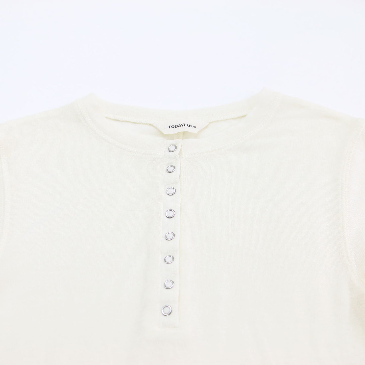 26年春夏 ヘンリーネック ソフト トップス / Henleyneck Soft Tops 長袖 クルーネック シアー