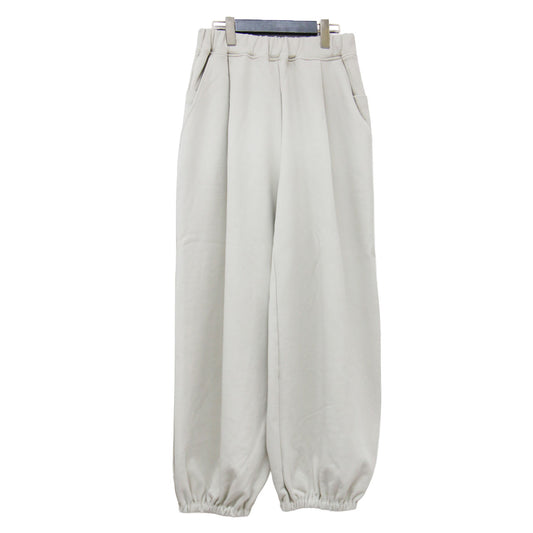 26春夏 タック スウェット パンツ / Tuck Sweat Pants ワイド ウエストゴム 裾ゴム 裏毛 コットン
