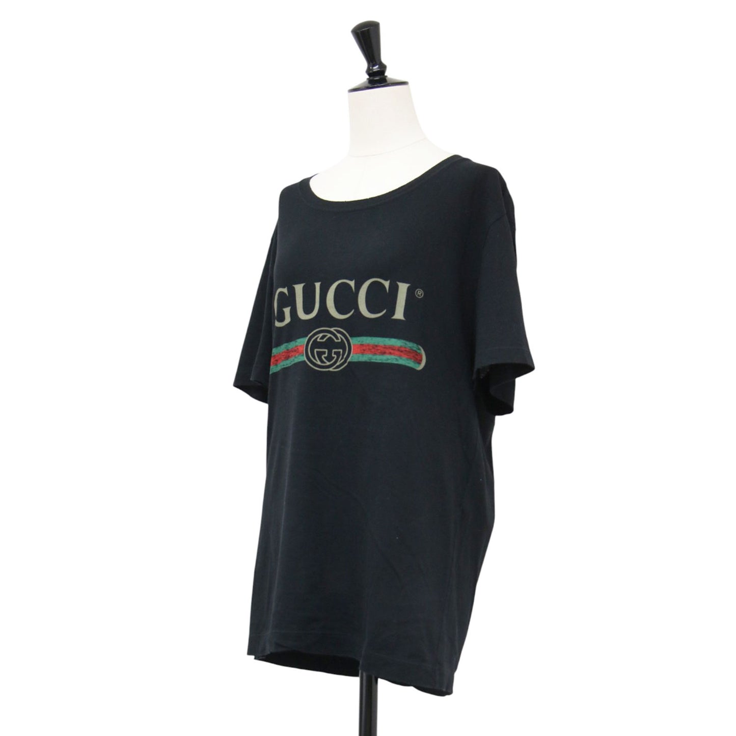 ロゴ ウォッシュド オーバーサイズ Tシャツ / カットソー 半袖 クルーネック ロゴ プリント コットン