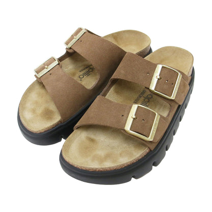 26春夏 PAPILLIO ARIZONA CHUNKY / サンダル チャンキーソール ダブルベルト スエード