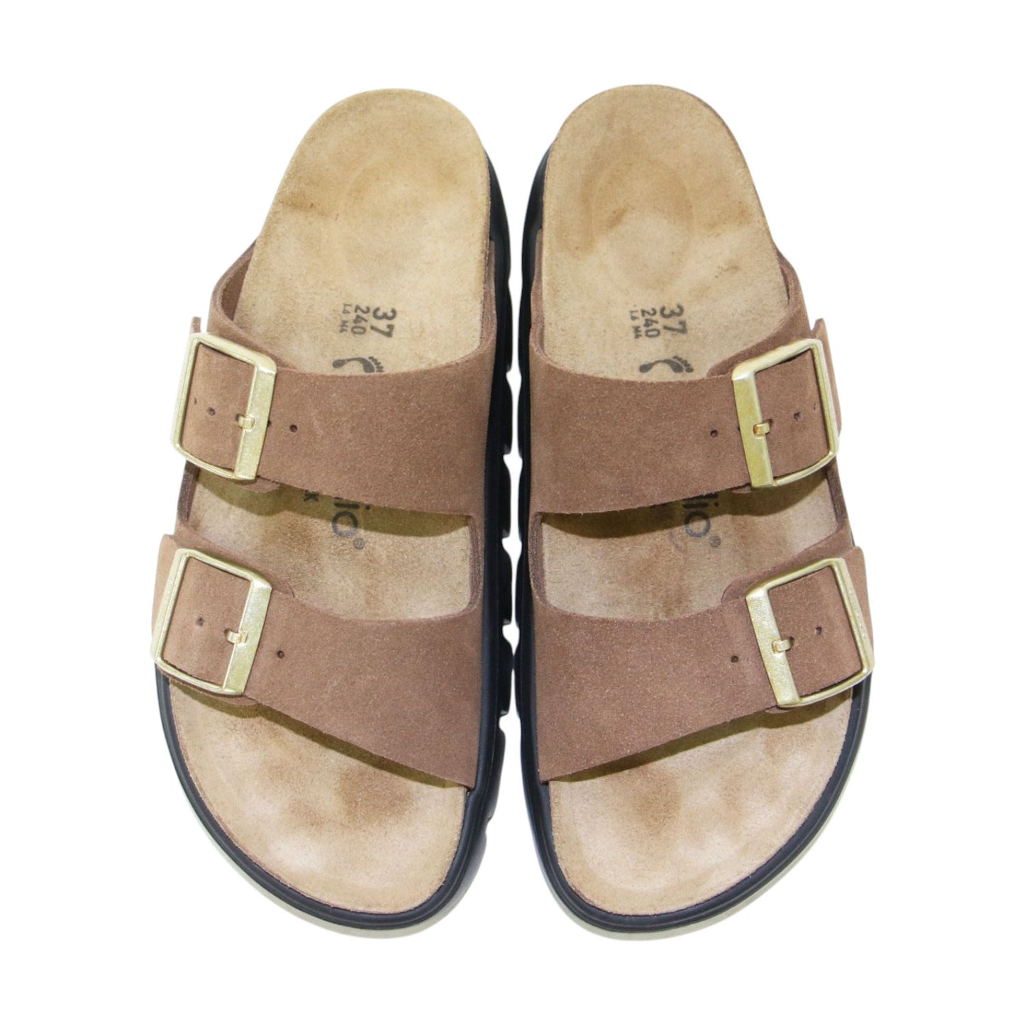 26春夏 PAPILLIO ARIZONA CHUNKY / サンダル チャンキーソール ダブルベルト スエード