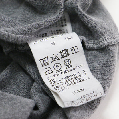 23秋冬 Layering Tシャツ / カットソー 長袖 クルーネック 製品染め コットン