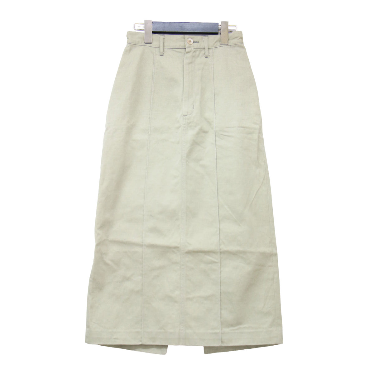 21春夏 ウォッシュド フィンクス ライト チノ スカート A21SS05FC / WASHED FINX LIGHT CHINO SKIRT ロング Iライン コットン