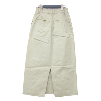 21春夏 ウォッシュド フィンクス ライト チノ スカート A21SS05FC / WASHED FINX LIGHT CHINO SKIRT ロング Iライン コットン