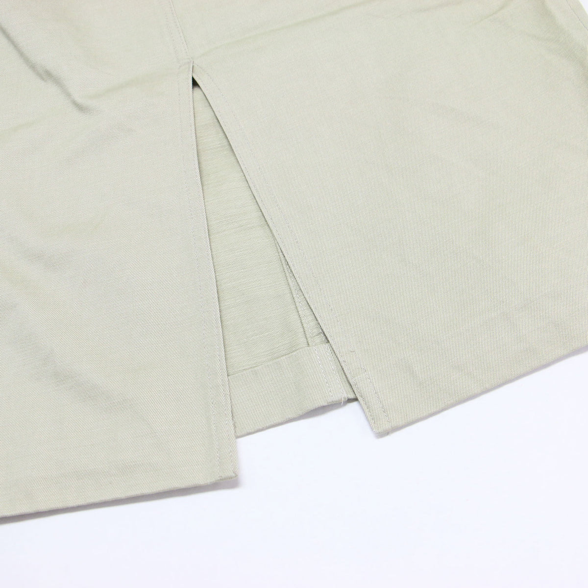 21春夏 ウォッシュド フィンクス ライト チノ スカート A21SS05FC / WASHED FINX LIGHT CHINO SKIRT ロング Iライン コットン