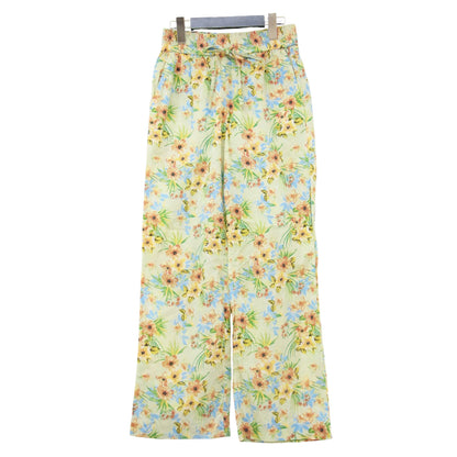 × Spick&Span 別注 26春夏 フラワープリント イージー ワイド パンツ / Flower Easy Wide Pants ウエストゴム 花柄 コットン