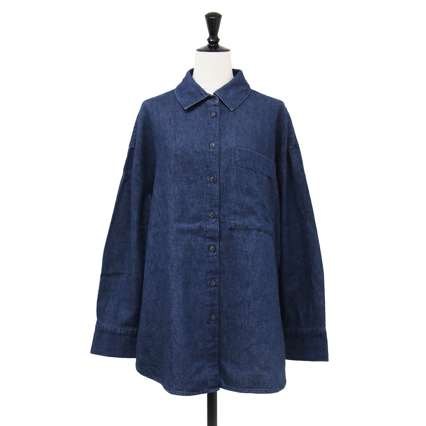 24秋冬 オーバーサイズ デニム チュニック / The Oversized Denim Tunic シャツ 長袖 コットン