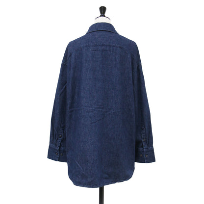 24秋冬 オーバーサイズ デニム チュニック / The Oversized Denim Tunic シャツ 長袖 コットン