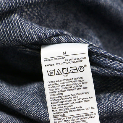 24秋冬 オーバーサイズ デニム チュニック / The Oversized Denim Tunic シャツ 長袖 コットン