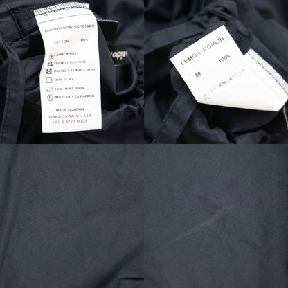 25春夏 ショート丈 半袖 プルオーバー ブラウス / LEMON-POPLIN クルーネック ギャザー ドロスト コットン
