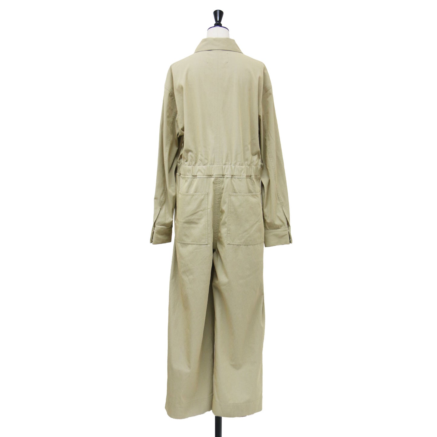25秋冬 ツイル ジップ コンビネゾン / Twill Zip Combinaison ジャンプスーツ オールインワン 長袖 ワイド ジップアップ コットン