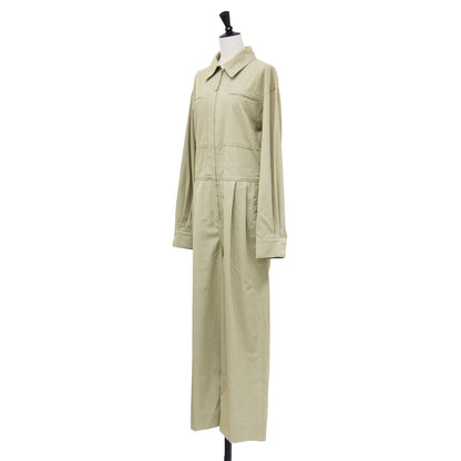 25秋冬 ツイル ジップ コンビネゾン / Twill Zip Combinaison ジャンプスーツ オールインワン 長袖 ワイド ジップアップ コットン