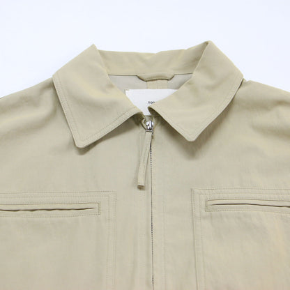 25秋冬 ツイル ジップ コンビネゾン / Twill Zip Combinaison ジャンプスーツ オールインワン 長袖 ワイド ジップアップ コットン