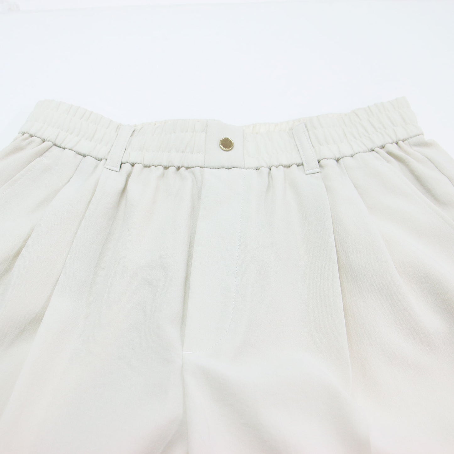 26春夏 ドライクロス ニーハイワイド パンツ / ウエストゴム センタープレス マシンウォッシャブル 通気性