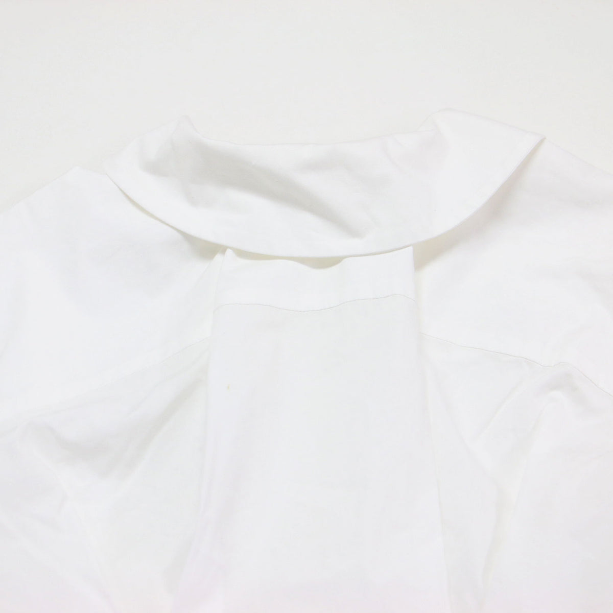 ストレッチ コットン ロング シャツワンピース / 長袖 ロールカラー タック Aライン